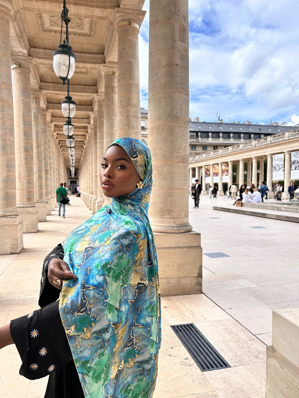 Collection hijabs satin imprimés