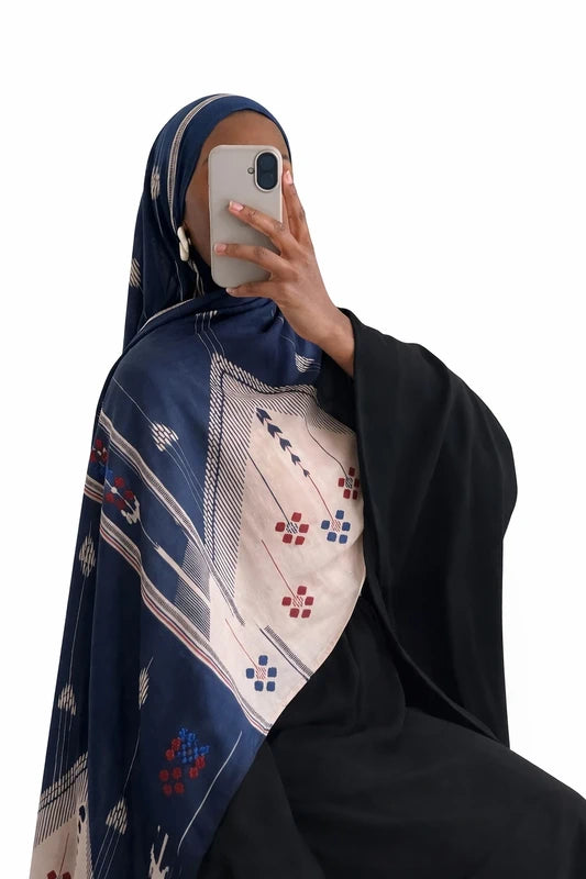 Hijab Blue Élan moderne