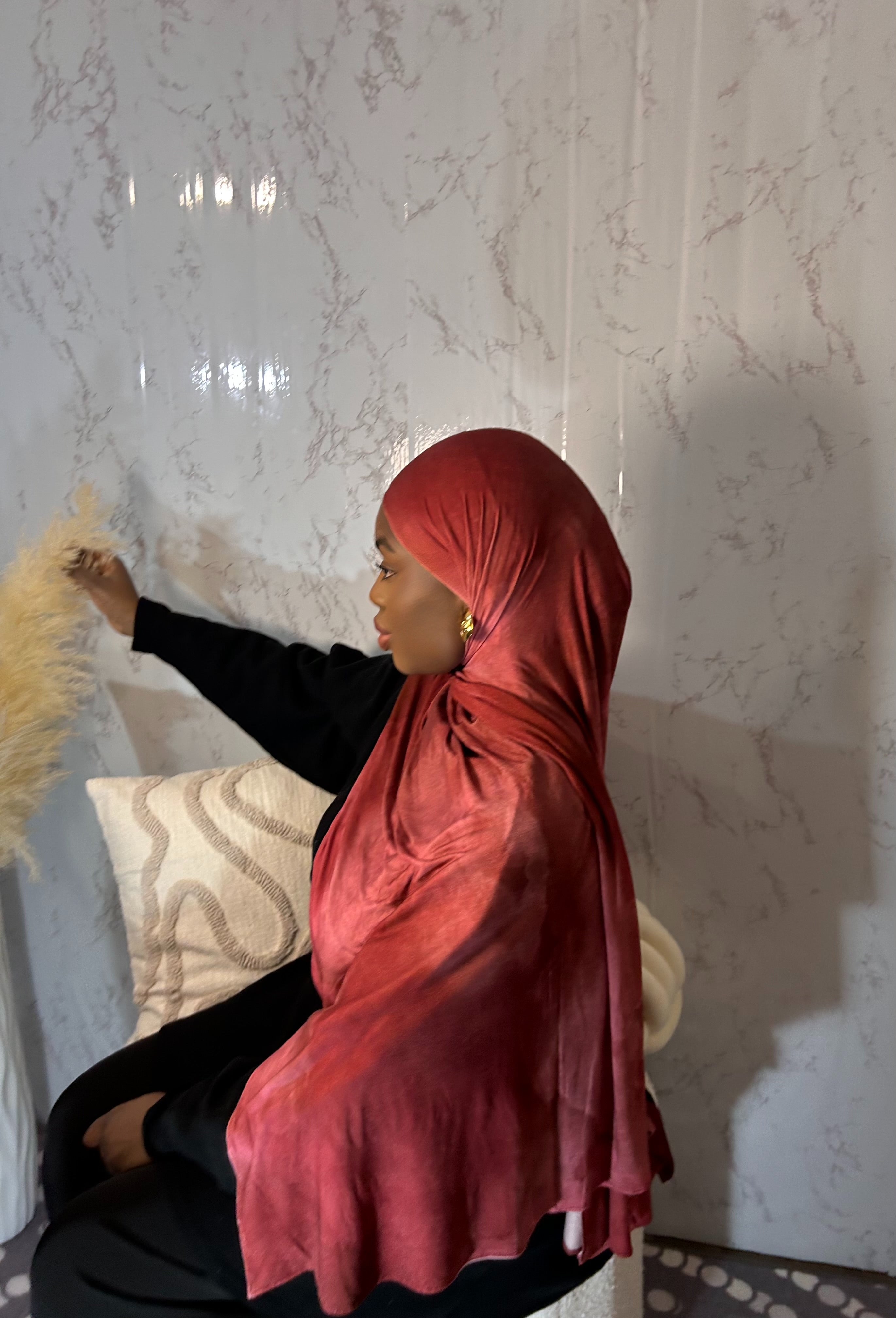 Hijabs jersey Bourgogne 🌺