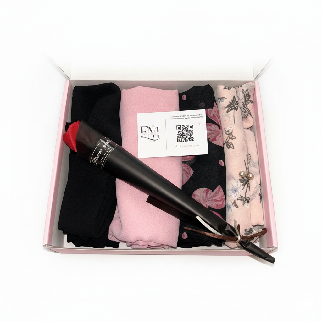 Lot de 4 Hijabs mousseline