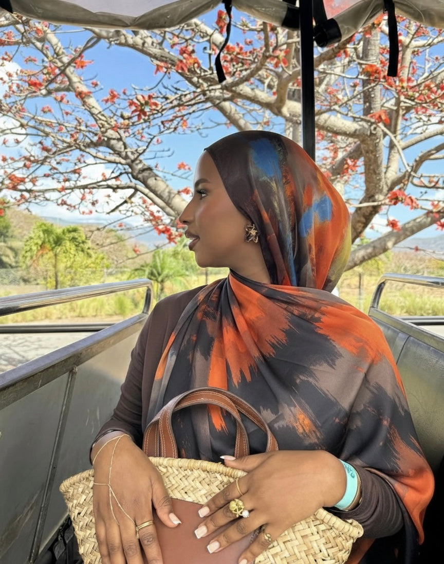 Hijabs satin Manina Élan moderne