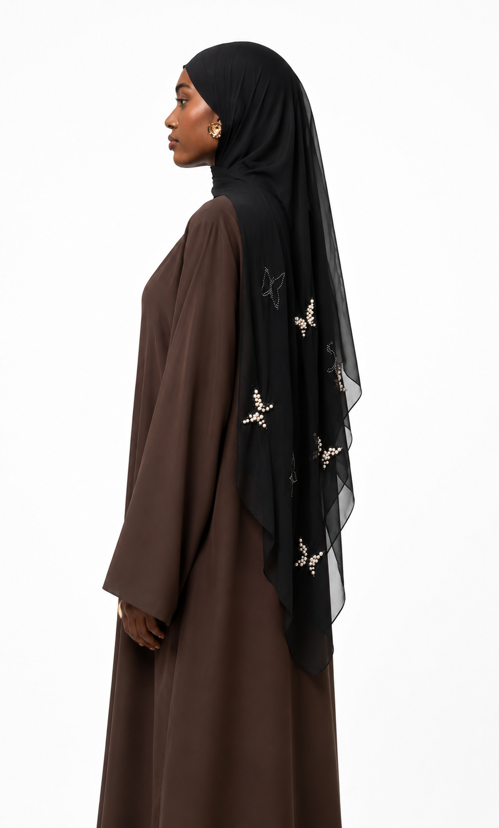 Hijab mousseline Papillon Élan moderne