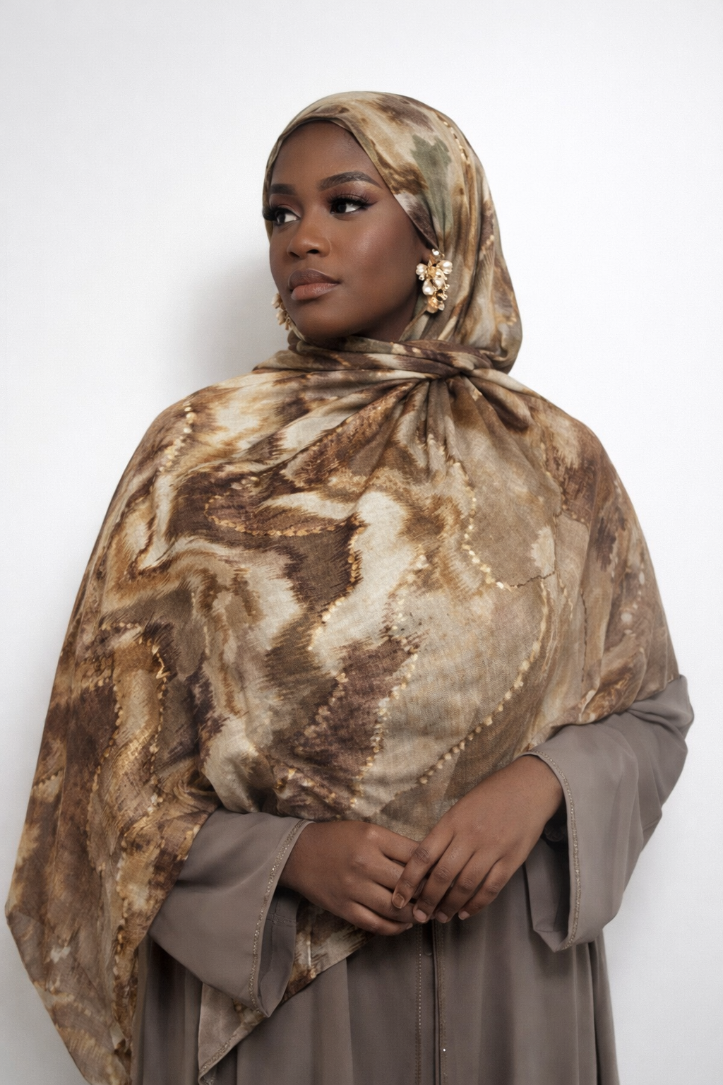 Hijab Scintillant Coton Élan moderne