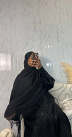 Hijabs dentelle noir Élan moderne