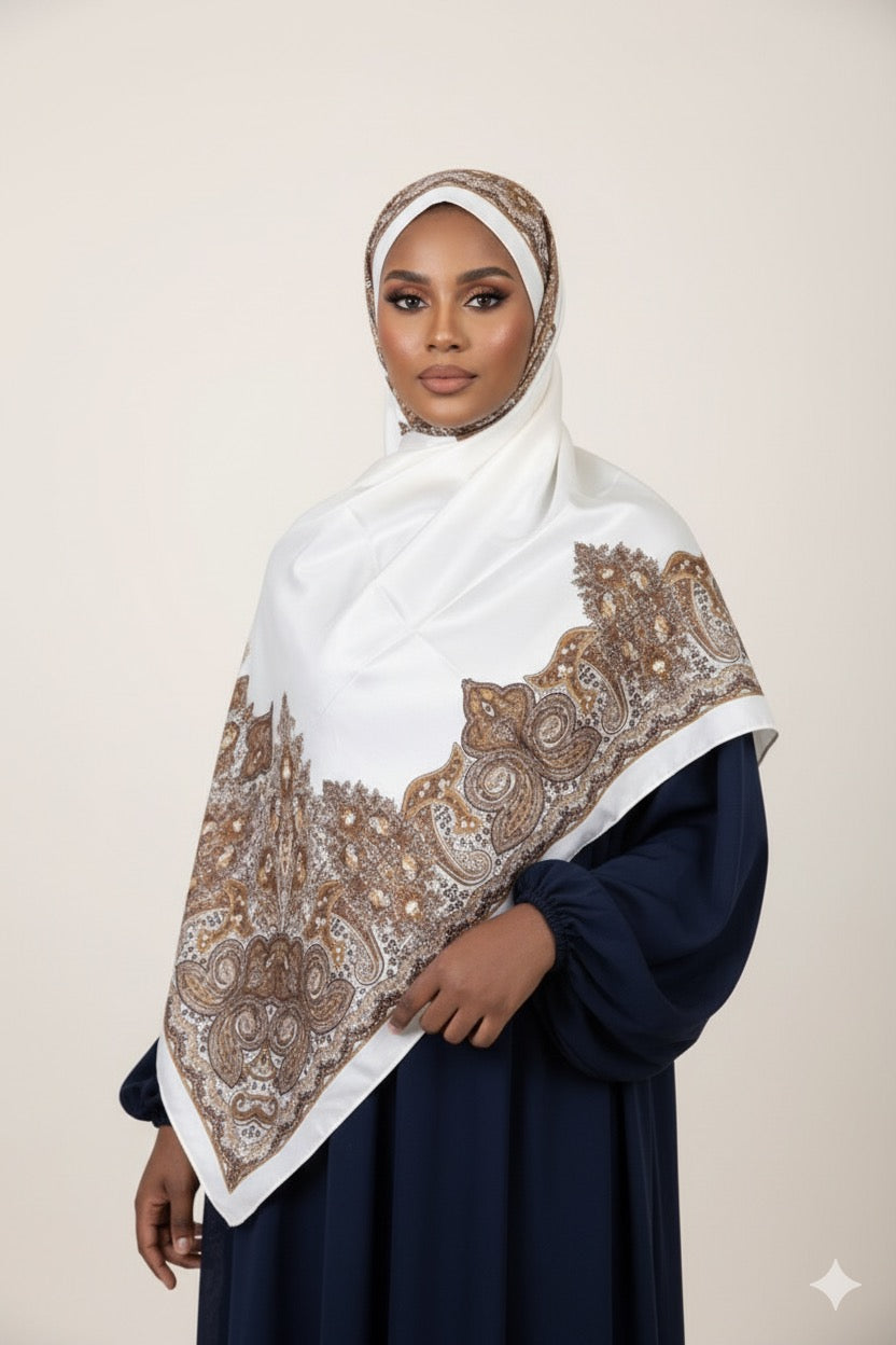 Hijabs en satin Élan moderne