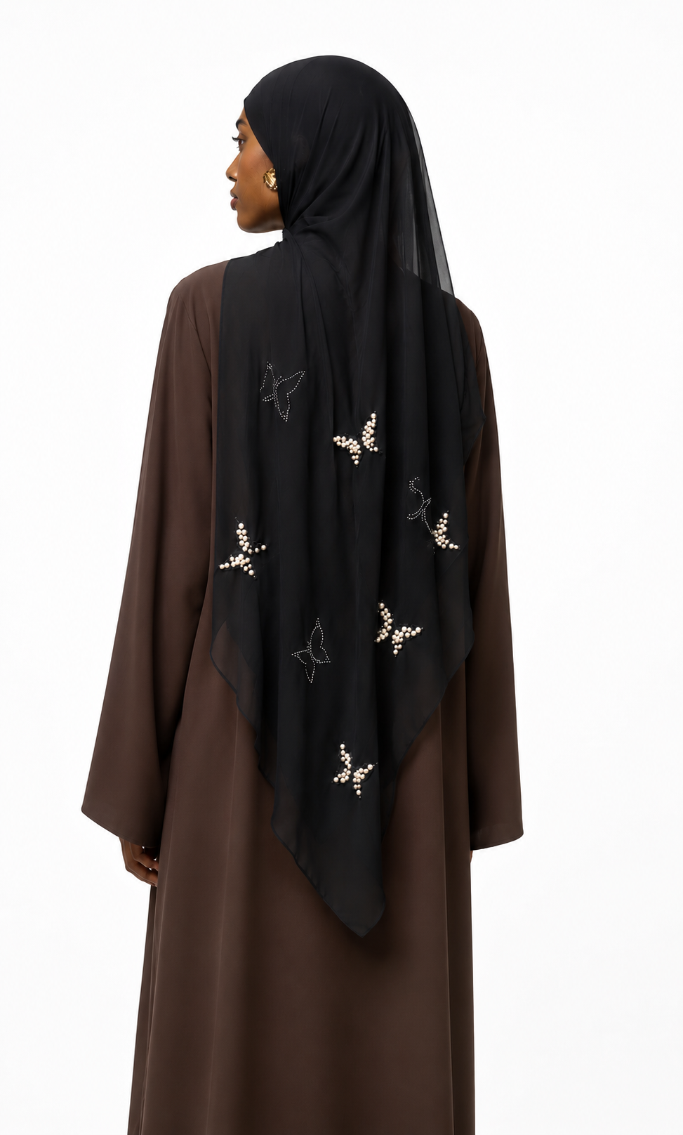 Hijab mousseline Papillon Élan moderne