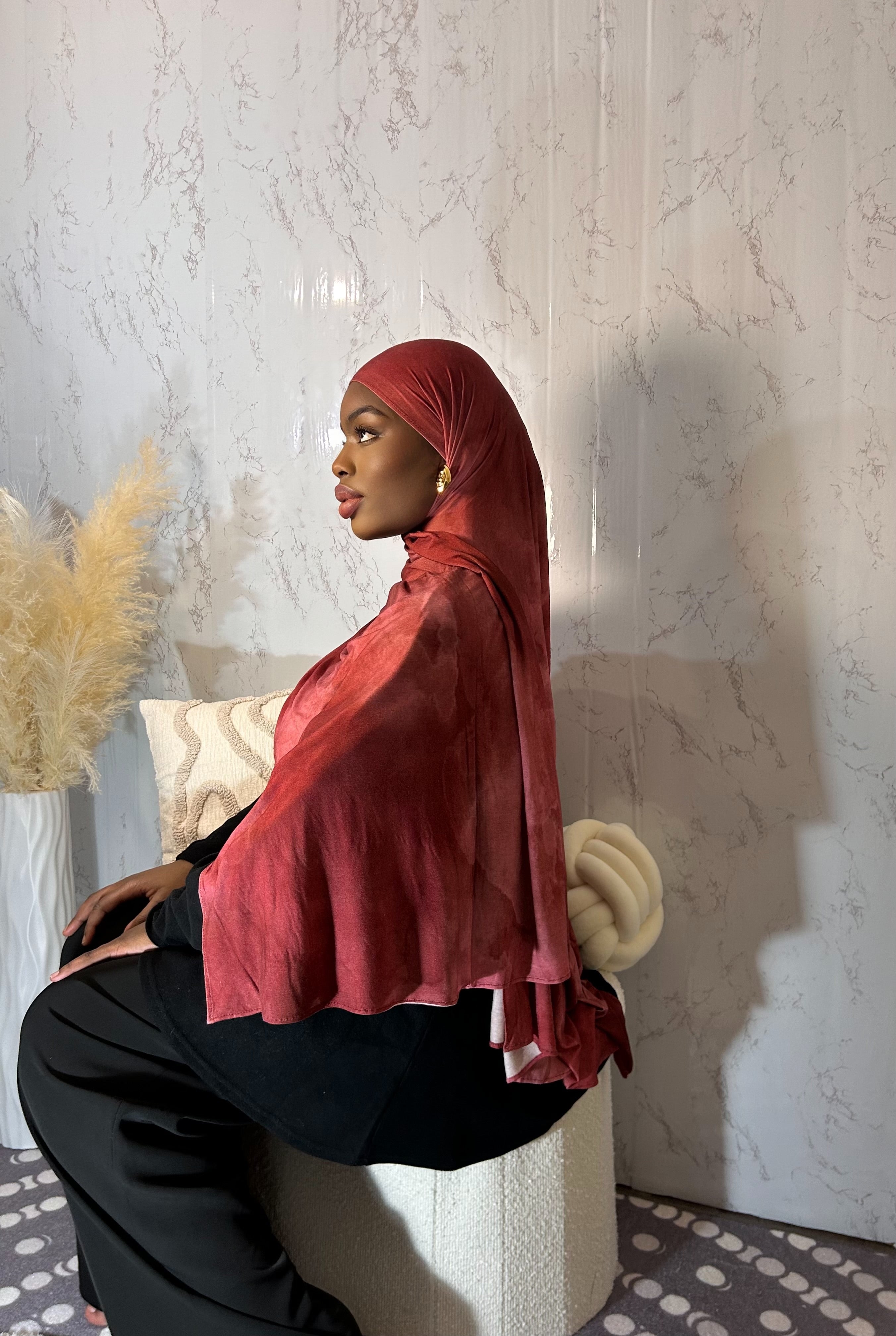 Hijabs jersey Bourgogne 🌺