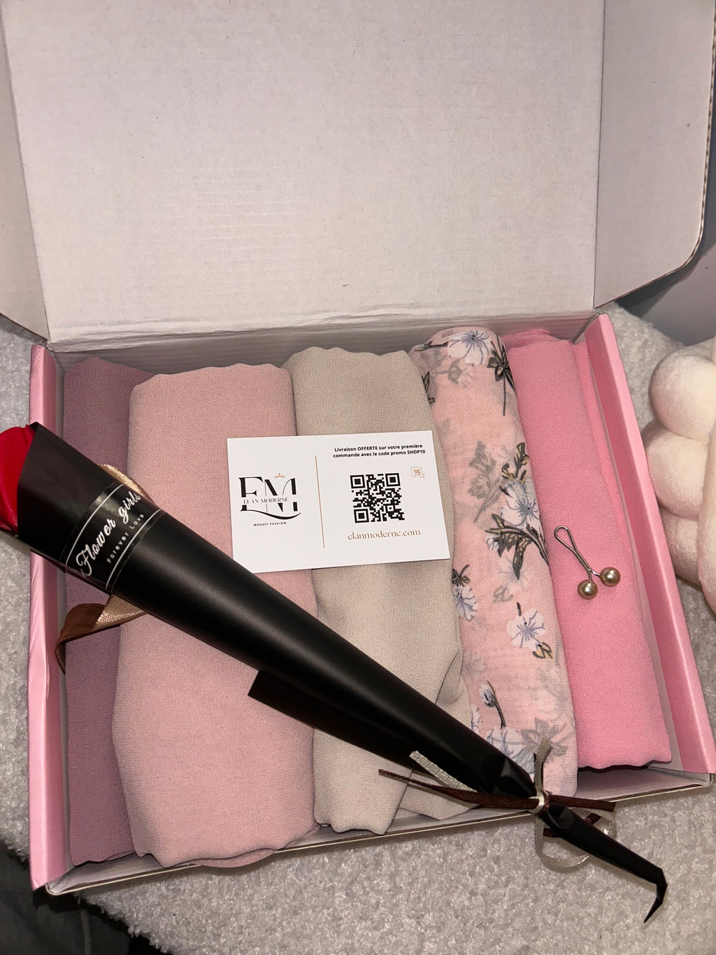 Lot de 5 Hijabs mousseline