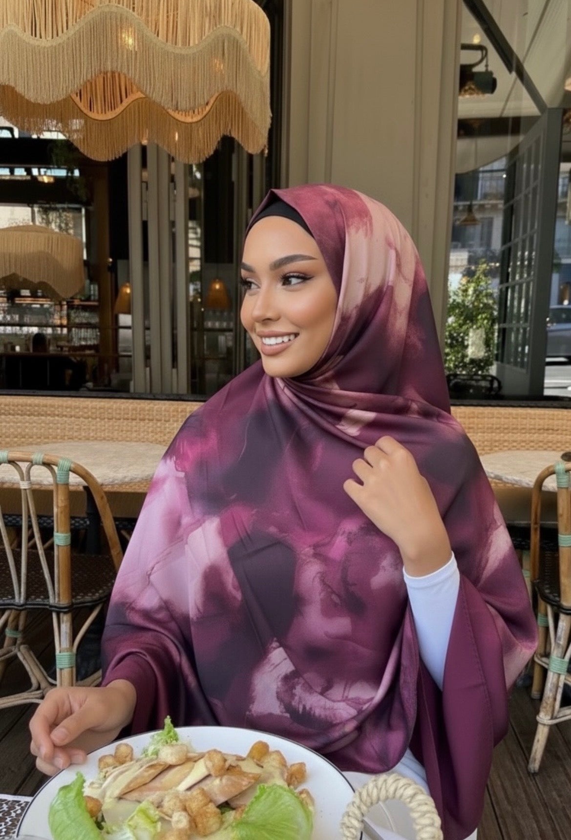 Hijabs satin Sonia 💗 Élan moderne