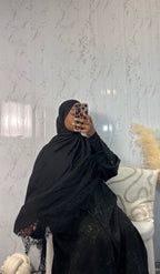 Hijabs dentelle noir Élan moderne