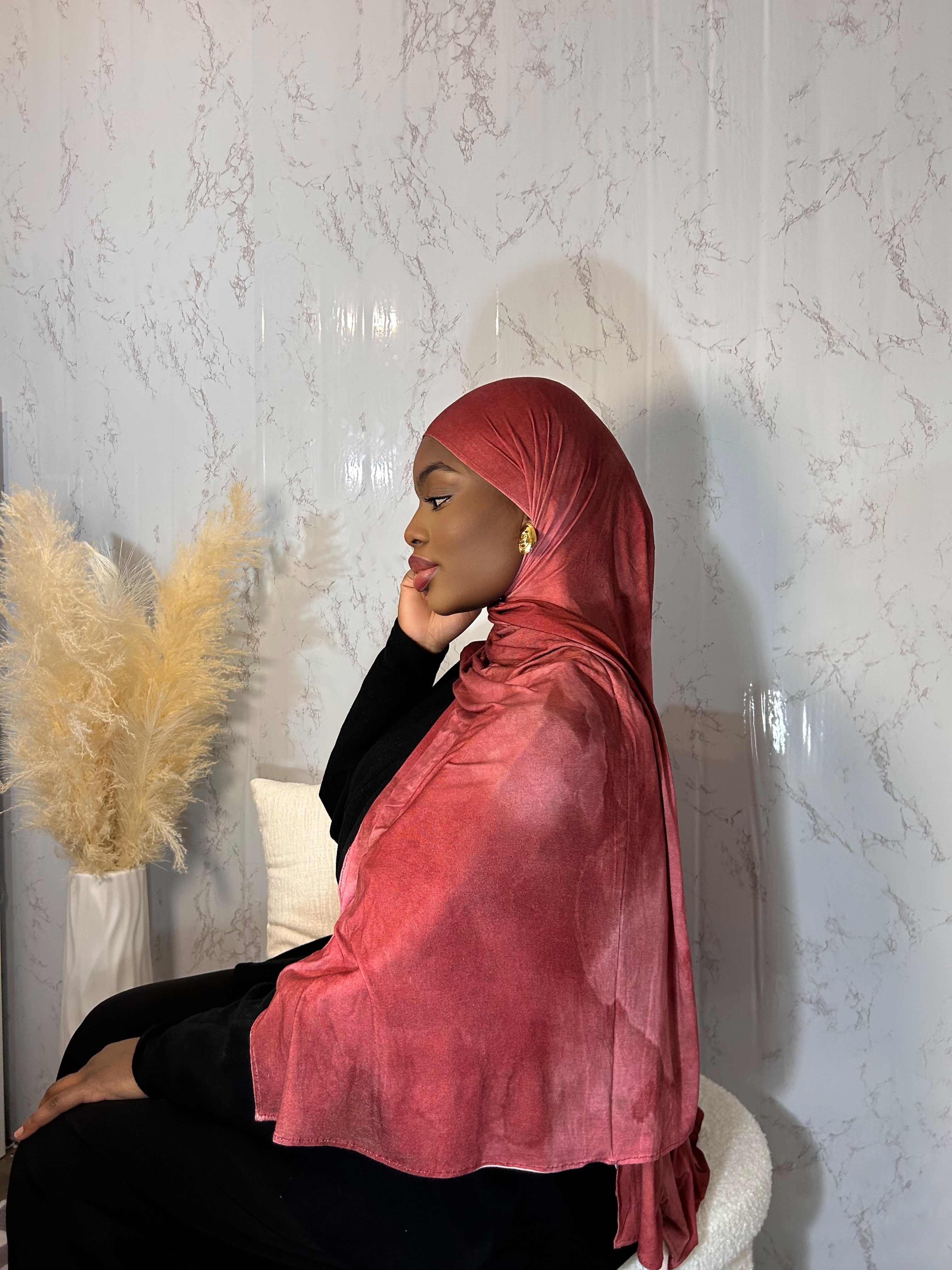 Hijabs jersey Bourgogne 🌺