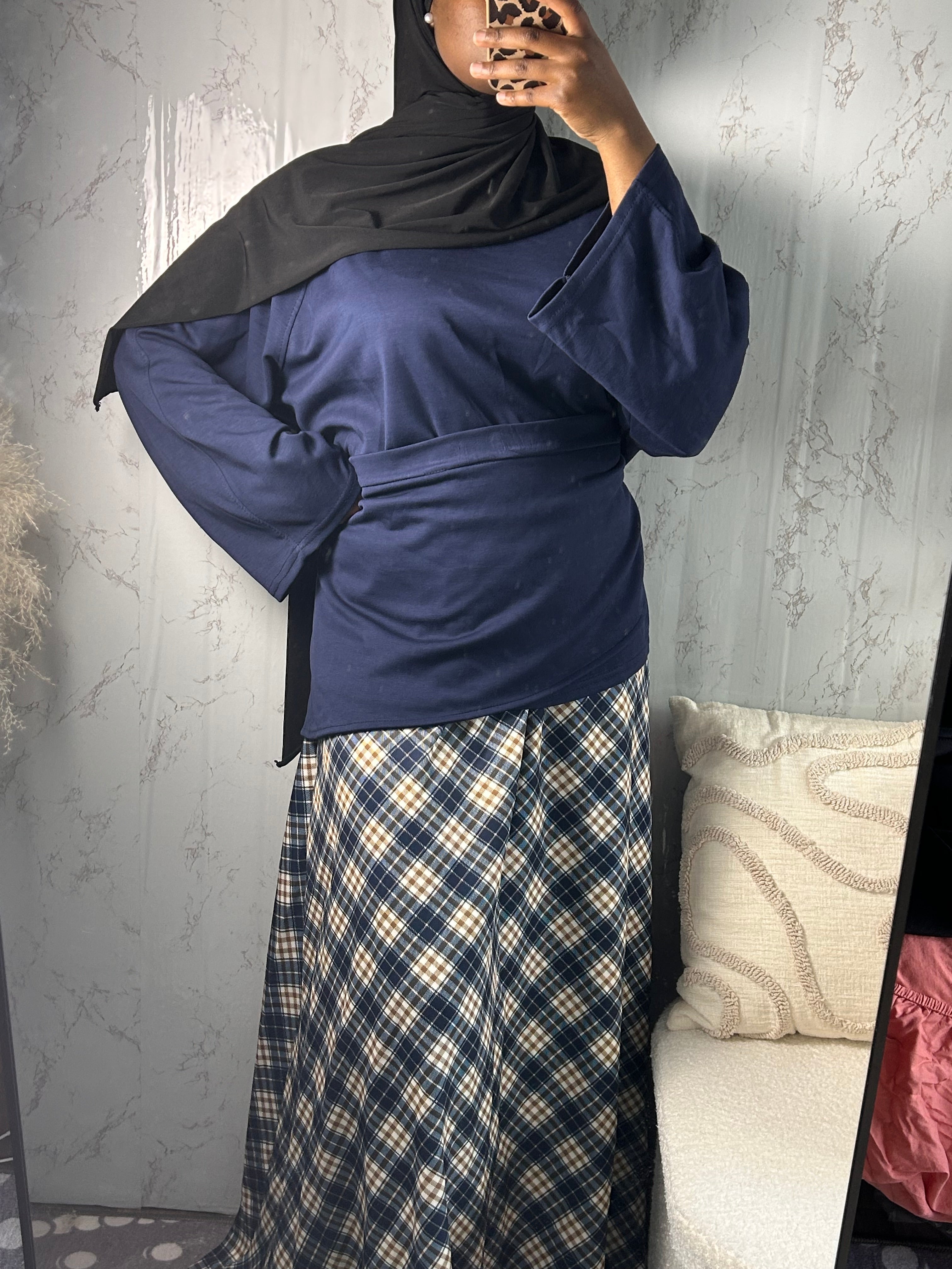 Ensemble set jupe Dorcas bleu Élan moderne