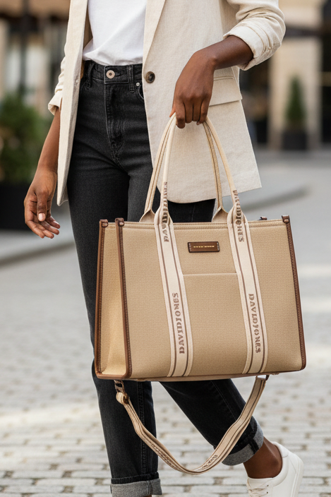 Sac beige David Jones Élan moderne