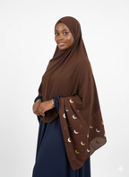 Hijabs motif lune mousseline Élan moderne