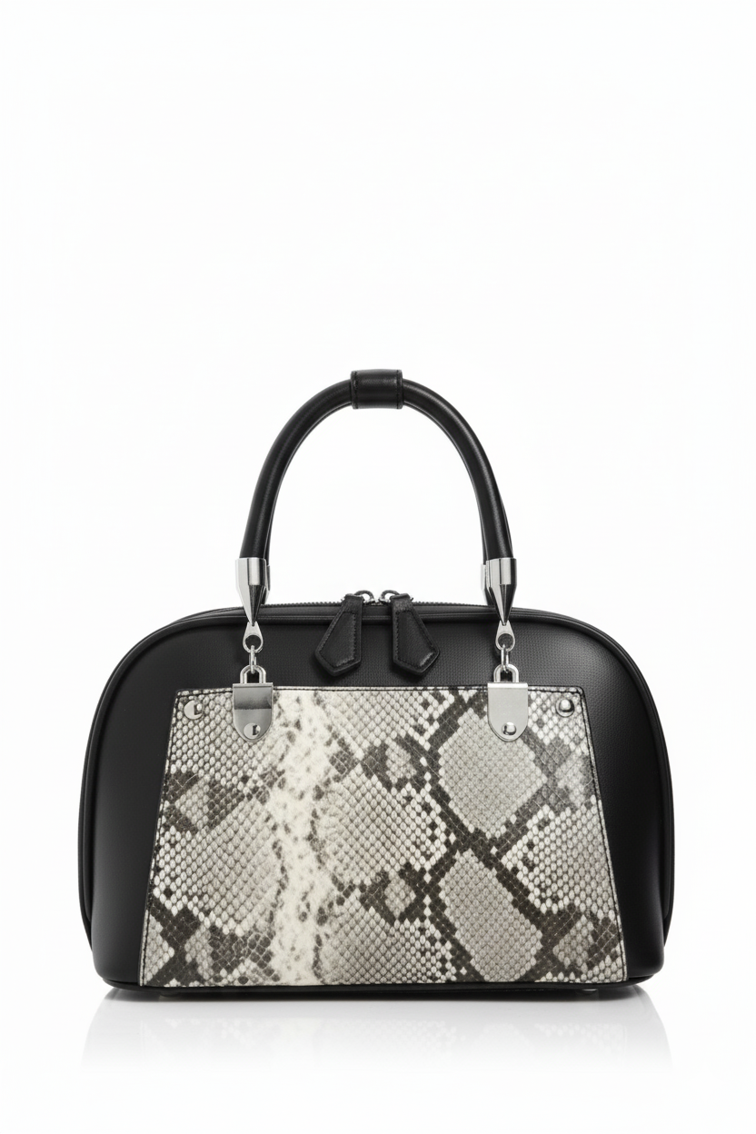 Sac à main python Élan moderne