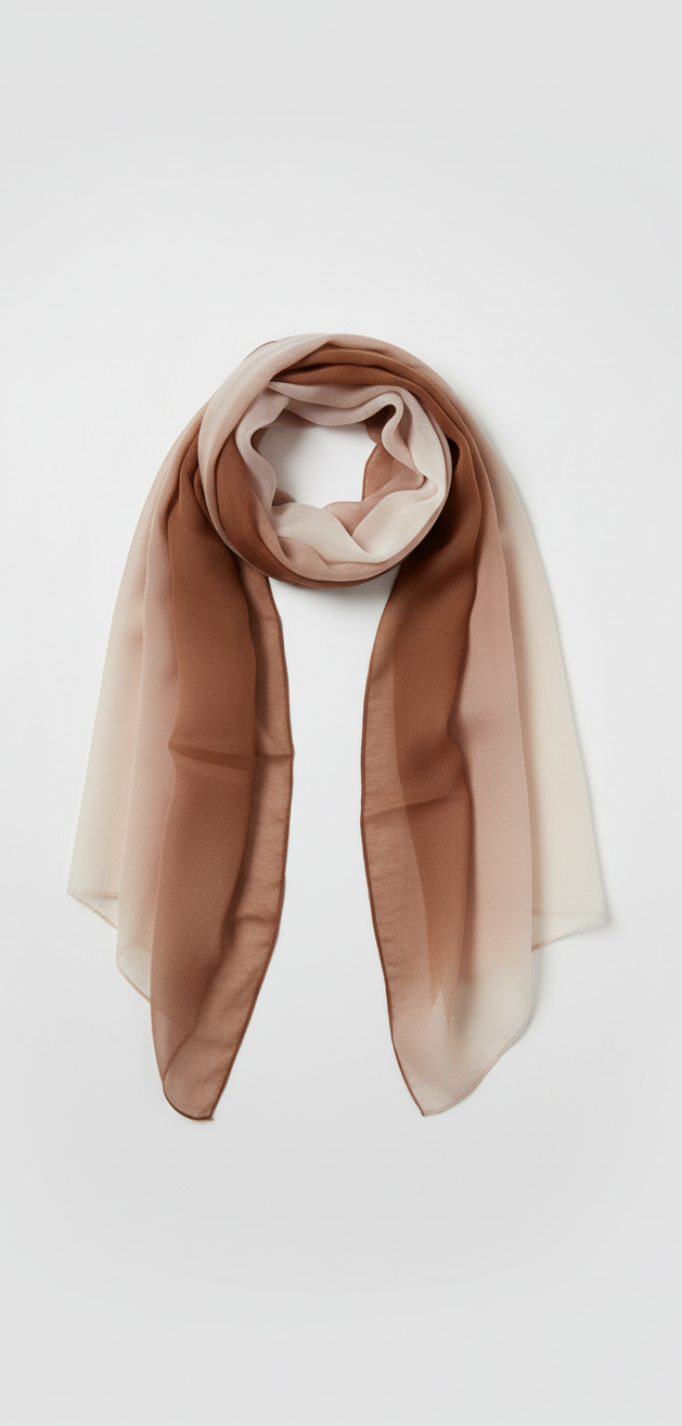 Hijabs mousseline bi couleur Élan moderne