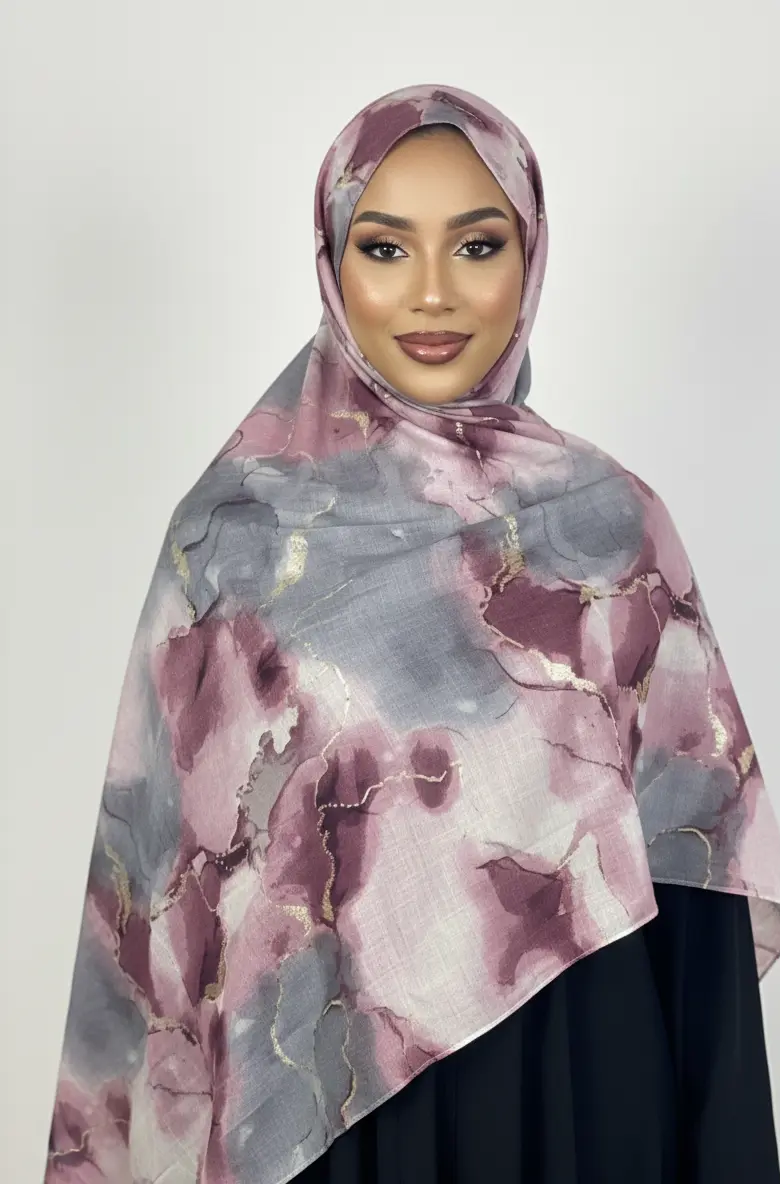 Hijabs scintillant en coton Élan moderne