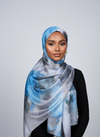 Hijabs imprimé satin Élan moderne