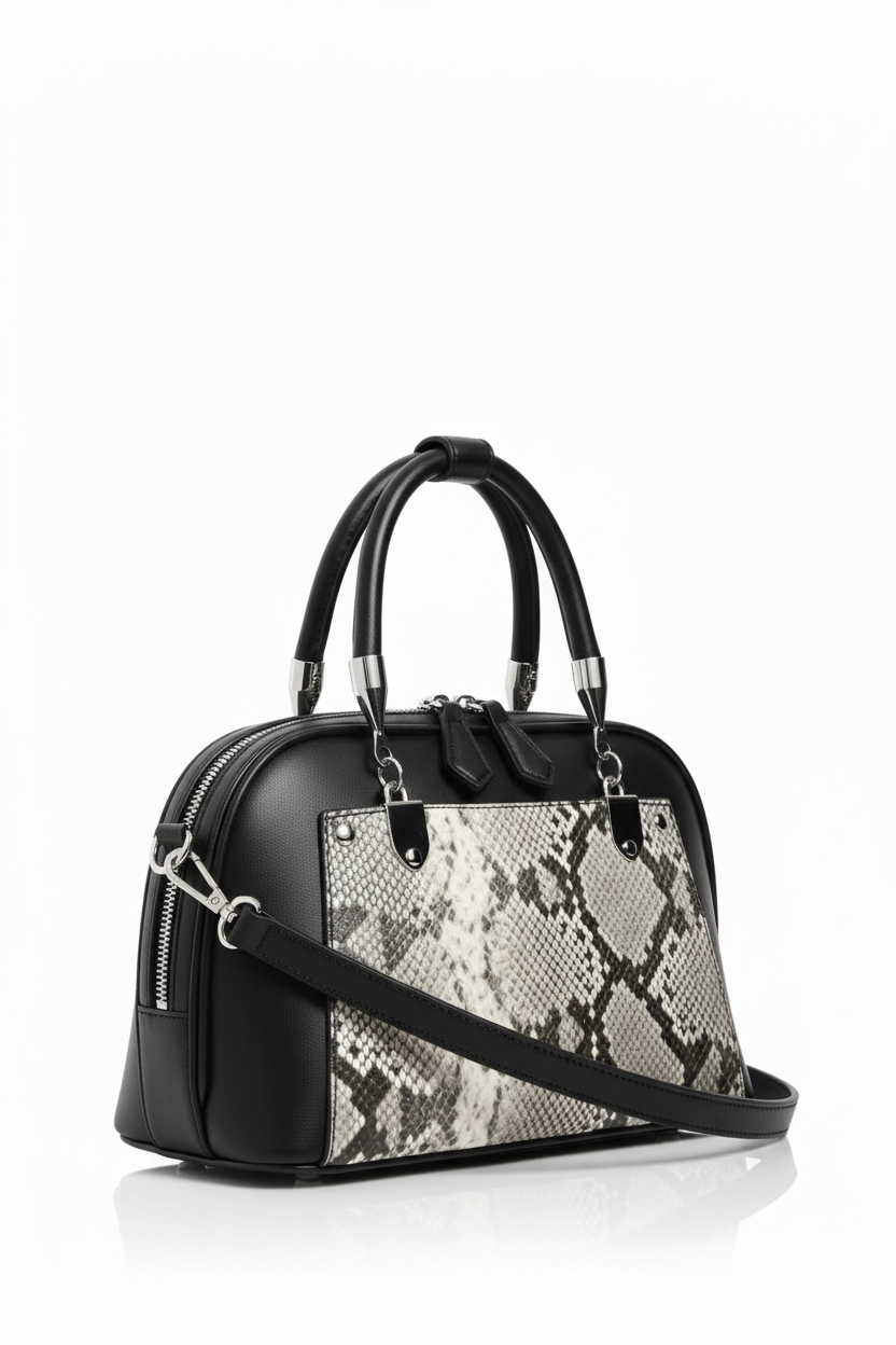 Sac à main python Élan moderne