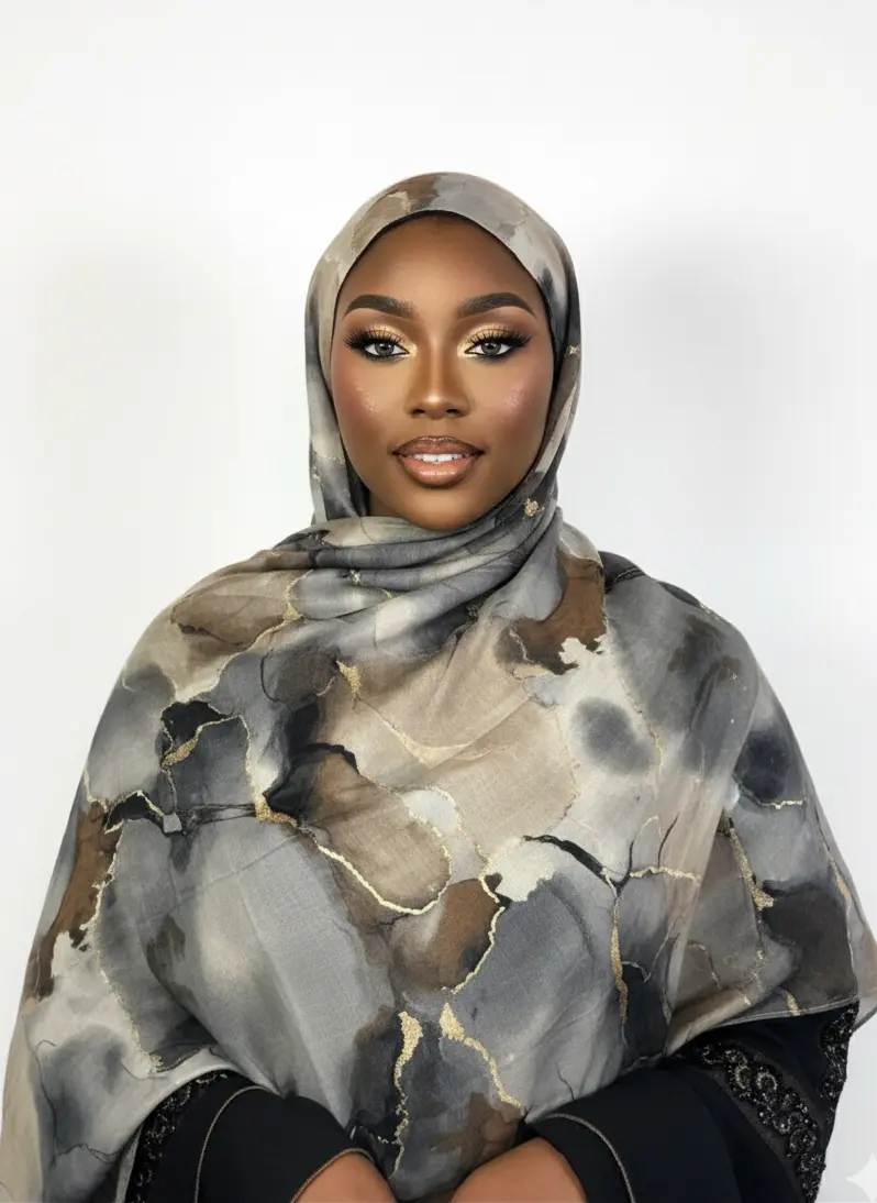 Hijabs scintillant en coton Élan moderne