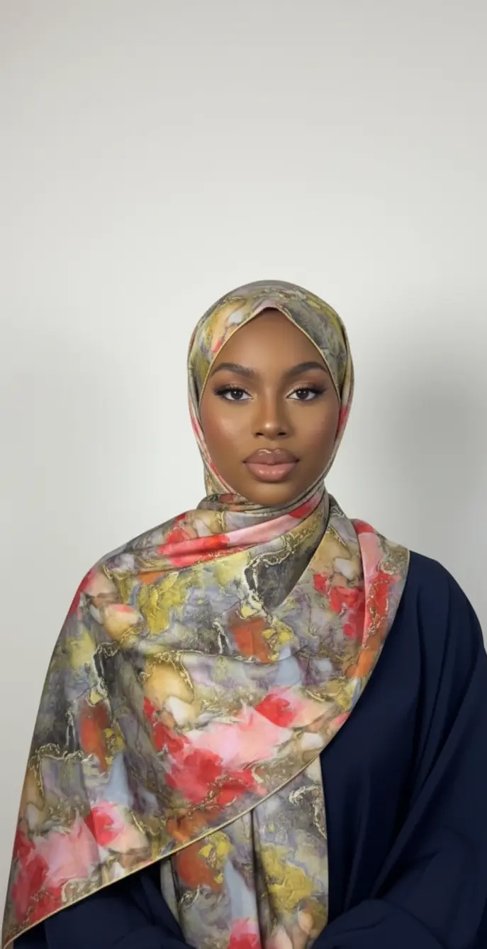 Hijabs en satin Élan moderne