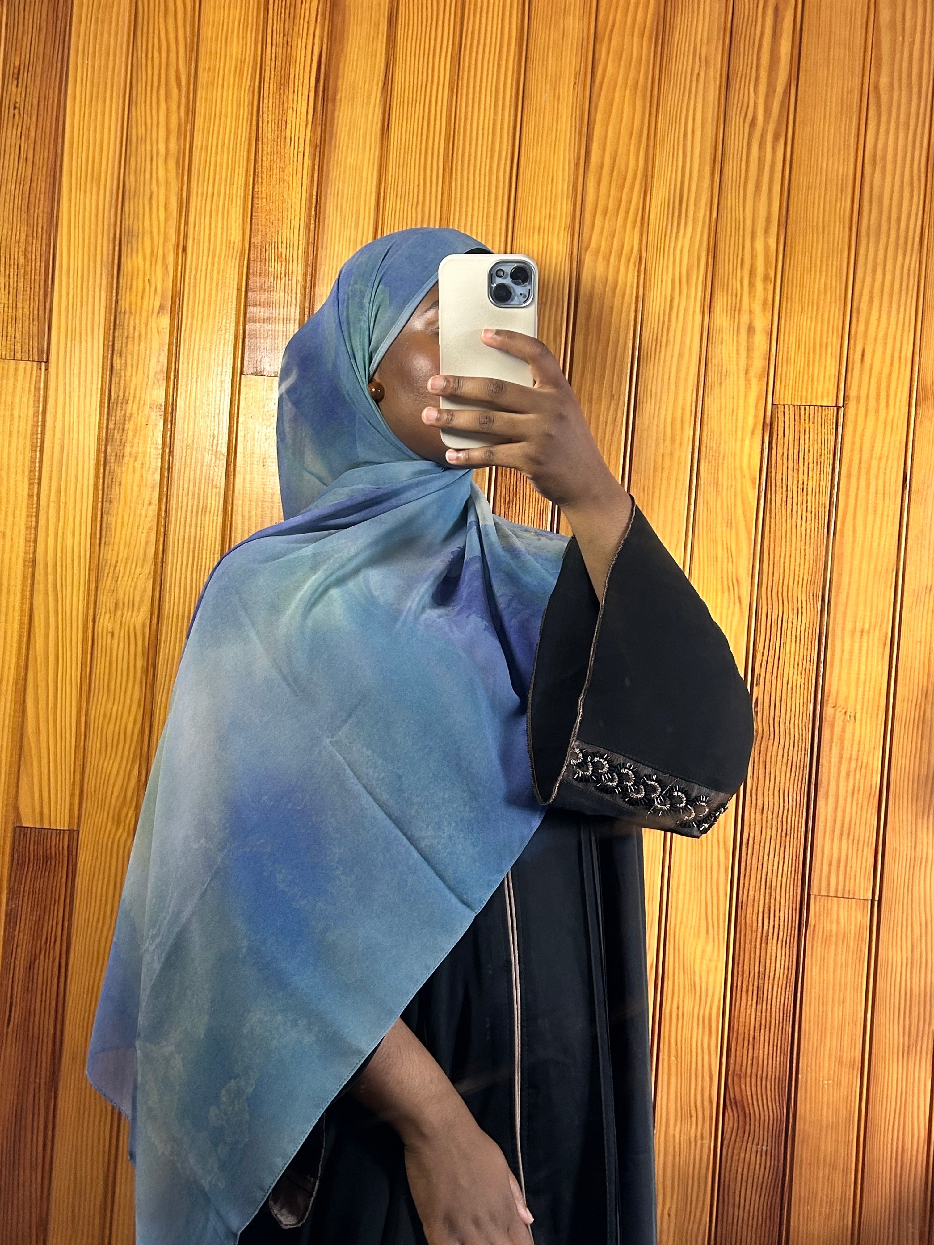 Hijabs imprimé en mousseline Élan moderne