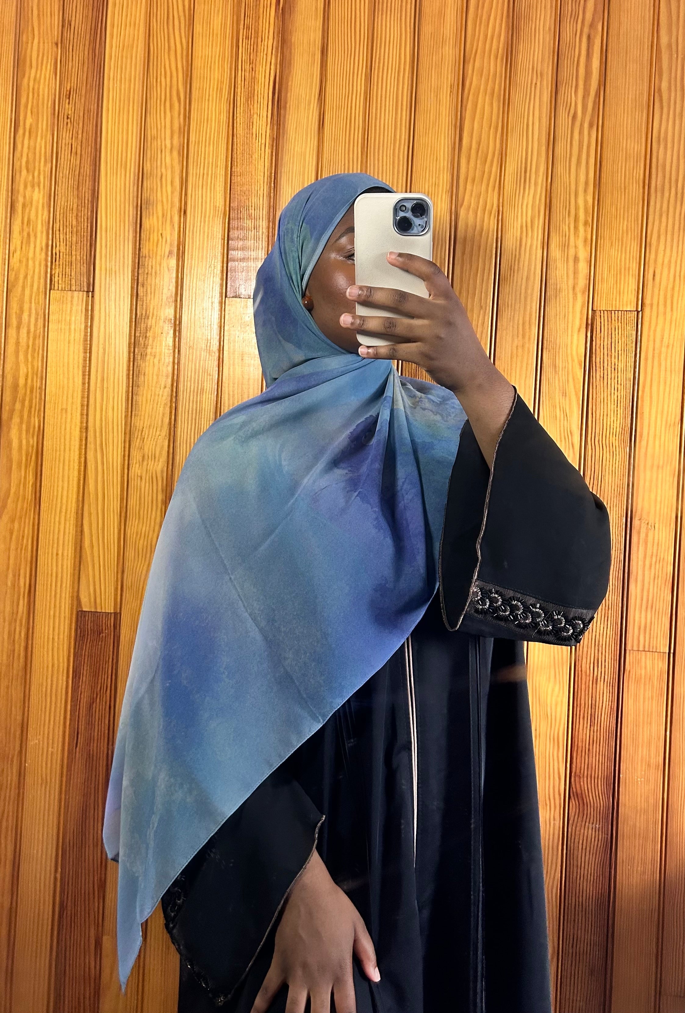 Hijabs imprimé en mousseline Élan moderne