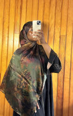 Hijab satin imprimé Élan moderne