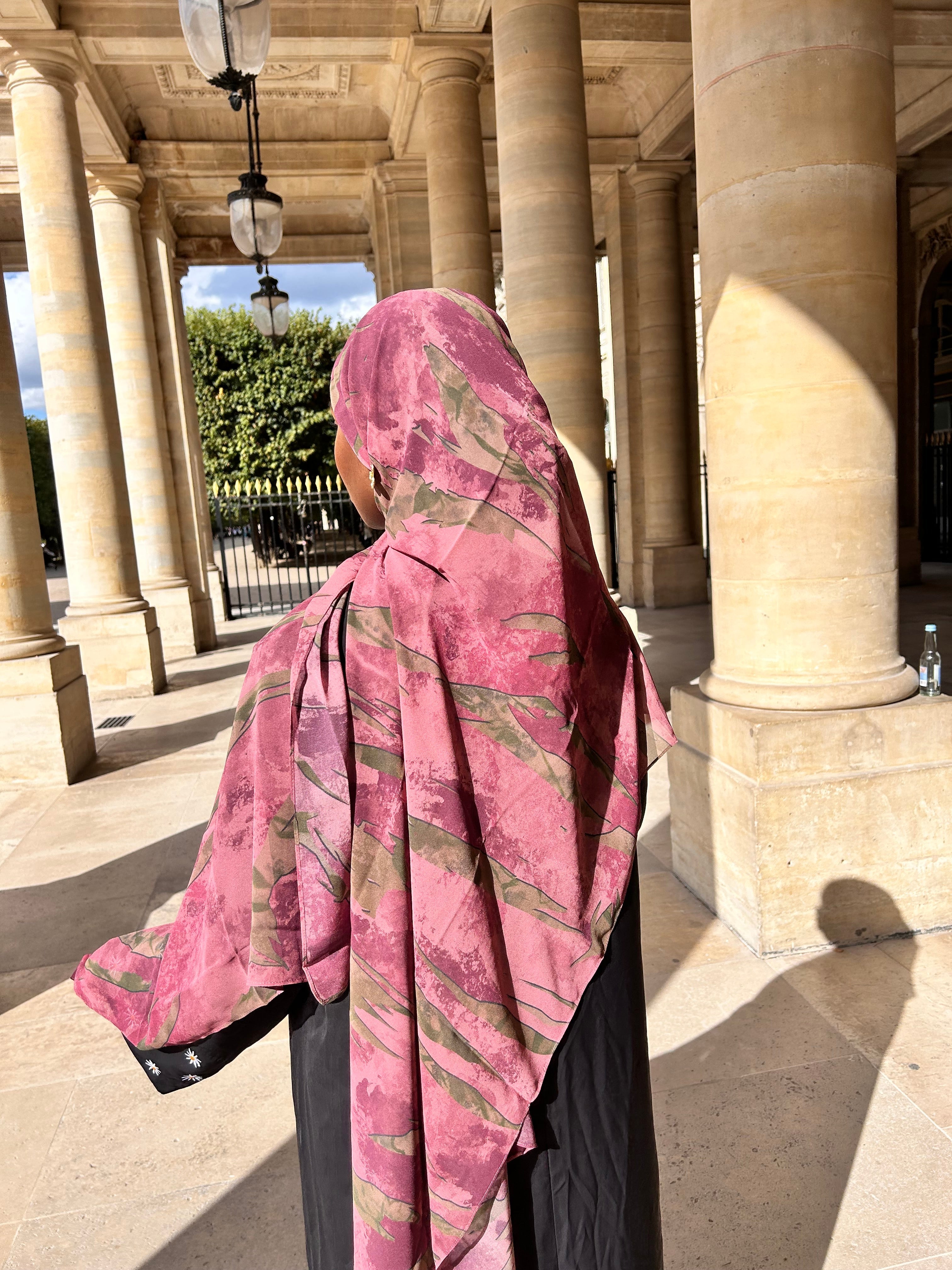 Hijabs mousseline imprimé Élan moderne