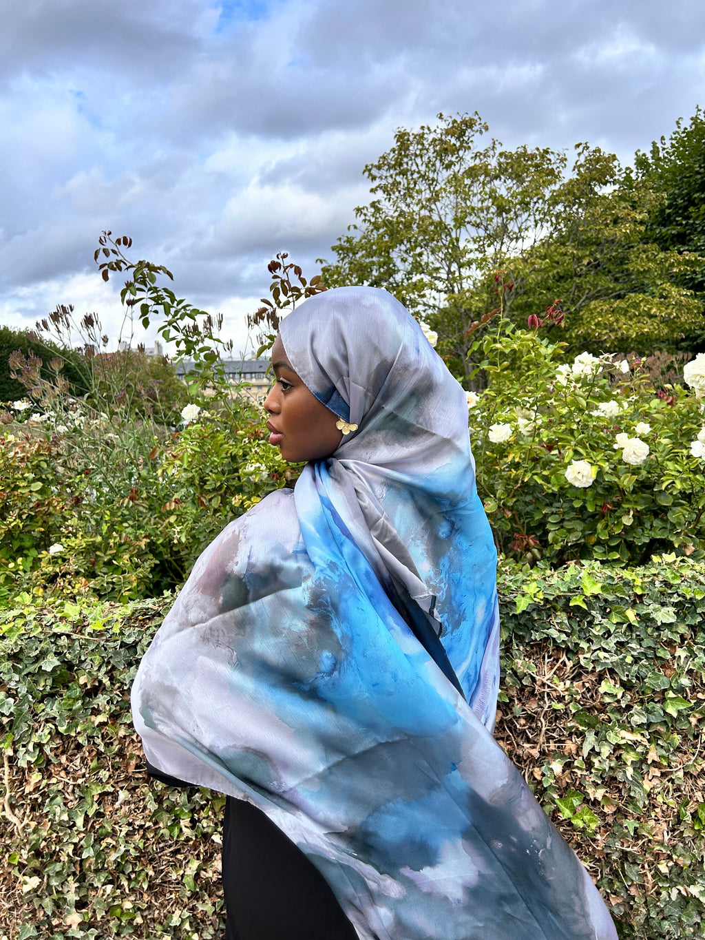 Hijabs imprimé satin Élan moderne