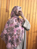 Hijabs imprimé en coton Élan moderne