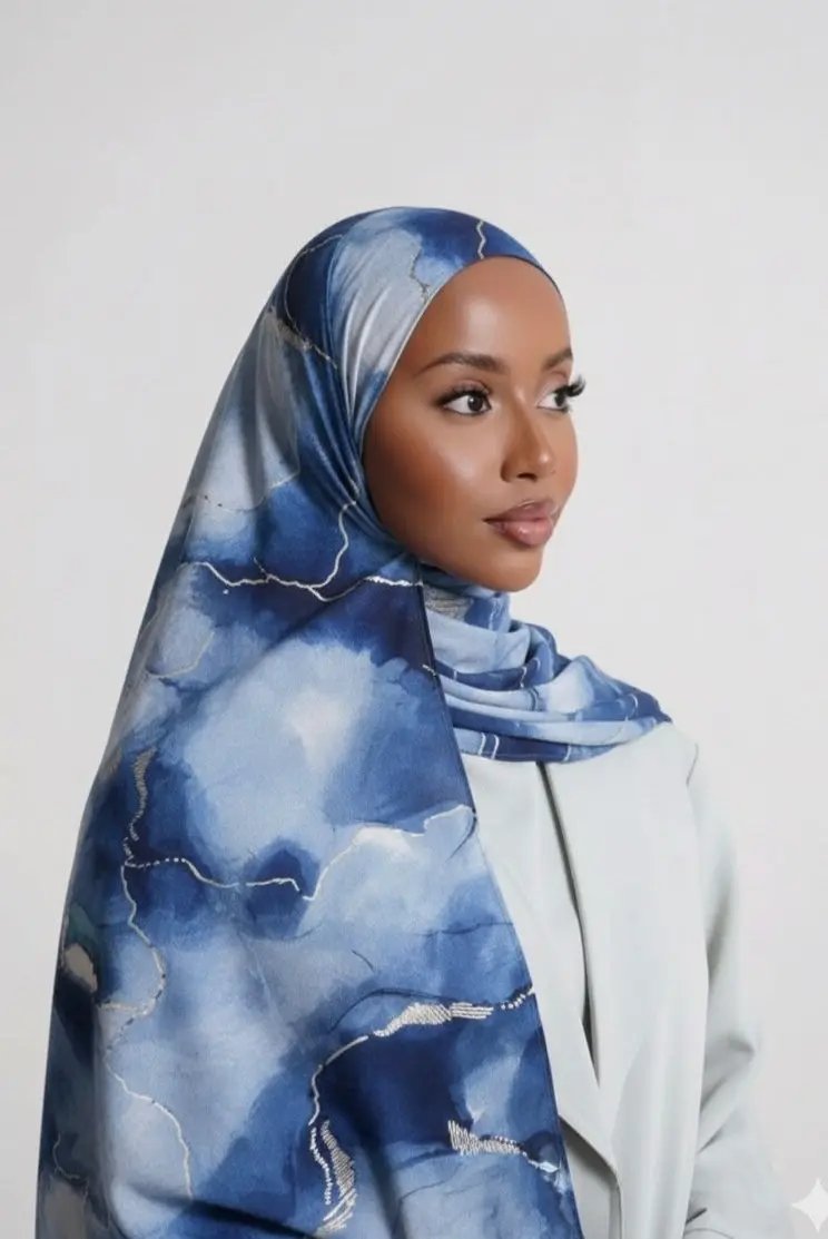 Hijabs scintillant en coton Élan moderne