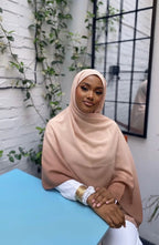 Hijabs mousseline bi couleur Élan moderne