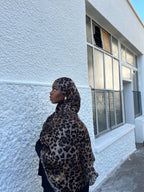 Hijabs léopard en coton Élan moderne