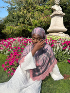 Hijab dentelle Rose Élan moderne