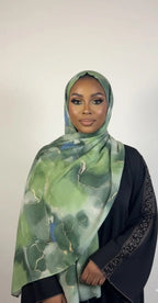 Hijabs scintillant en coton Élan moderne
