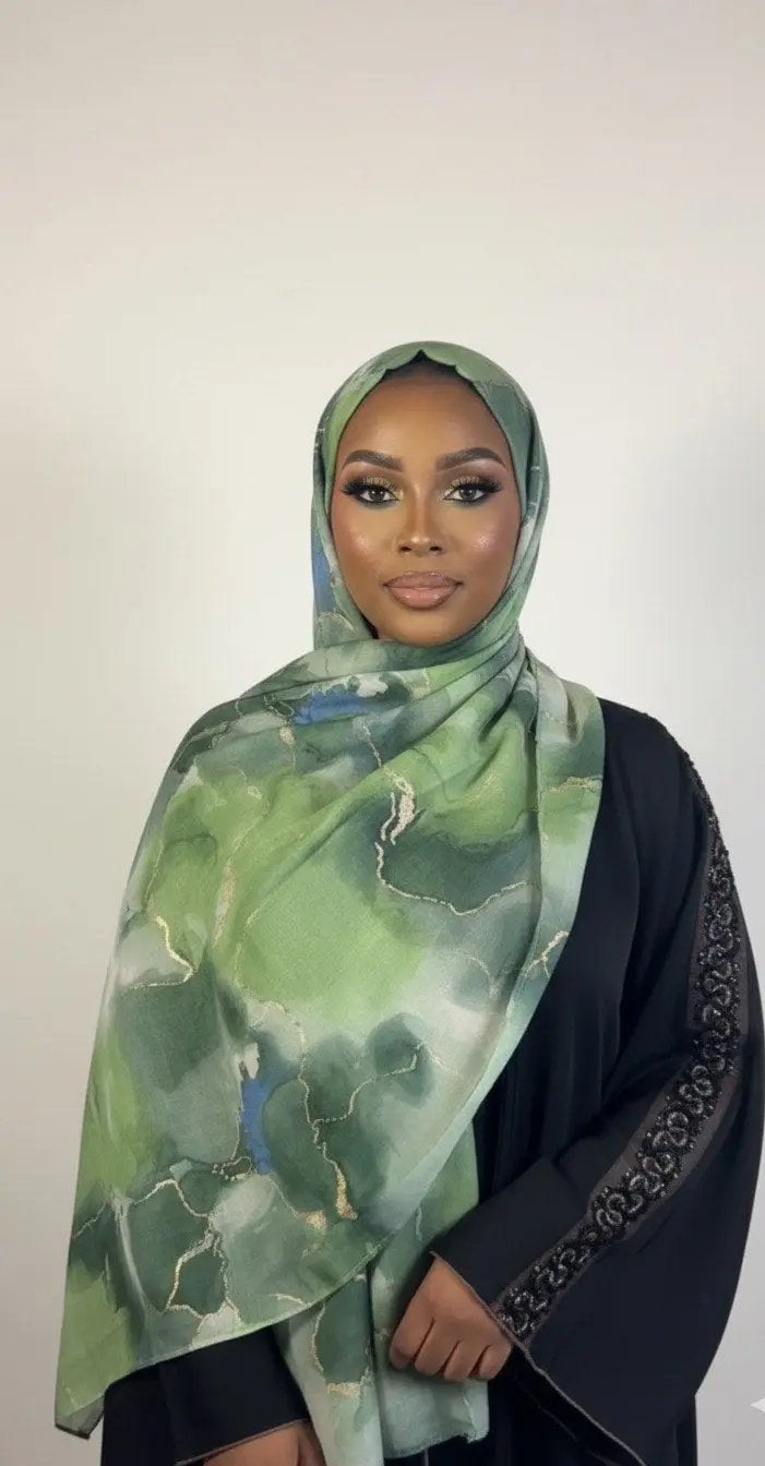Hijabs scintillant en coton Élan moderne