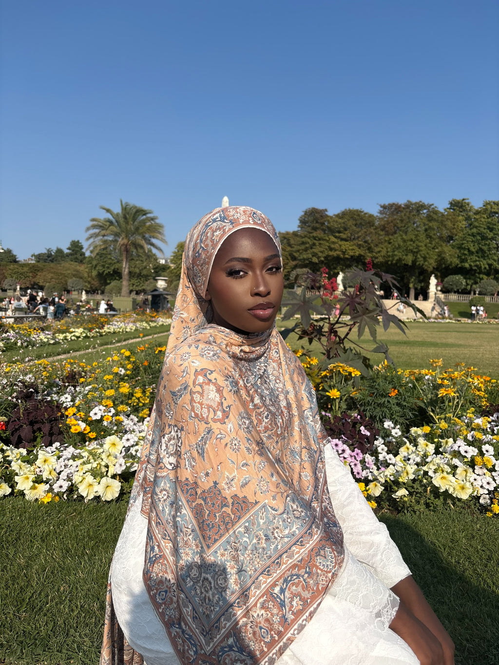 Hijab jersey Sable Précieux Élan moderne