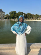 Hijab modal Horizon Bleu Élan moderne