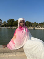 Hijab modal Nuage Rose Élan moderne