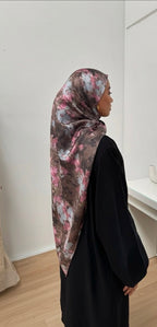 Hijab imprimé satin Élan moderne