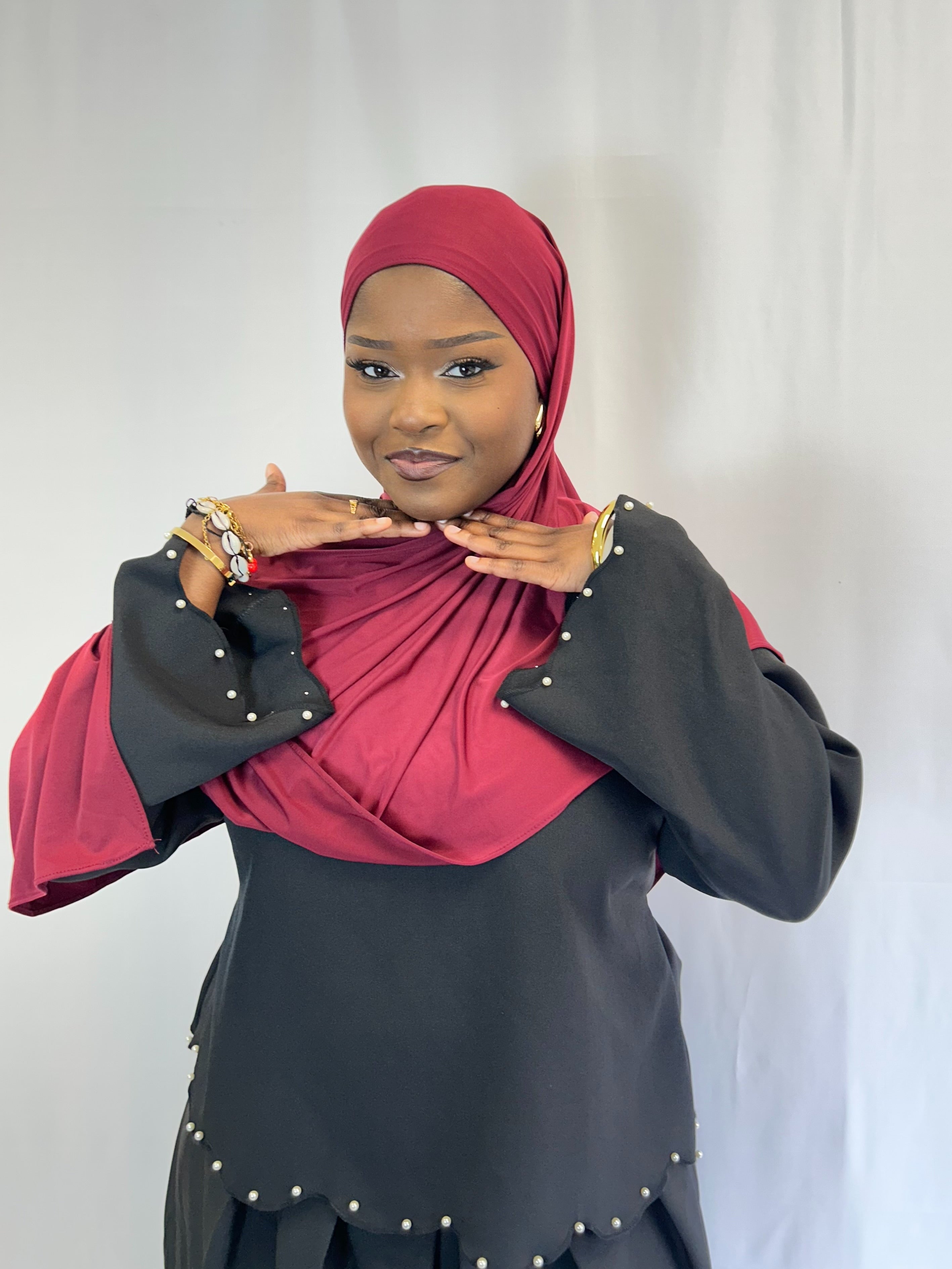 Hijabs Bordeaux Élan moderne
