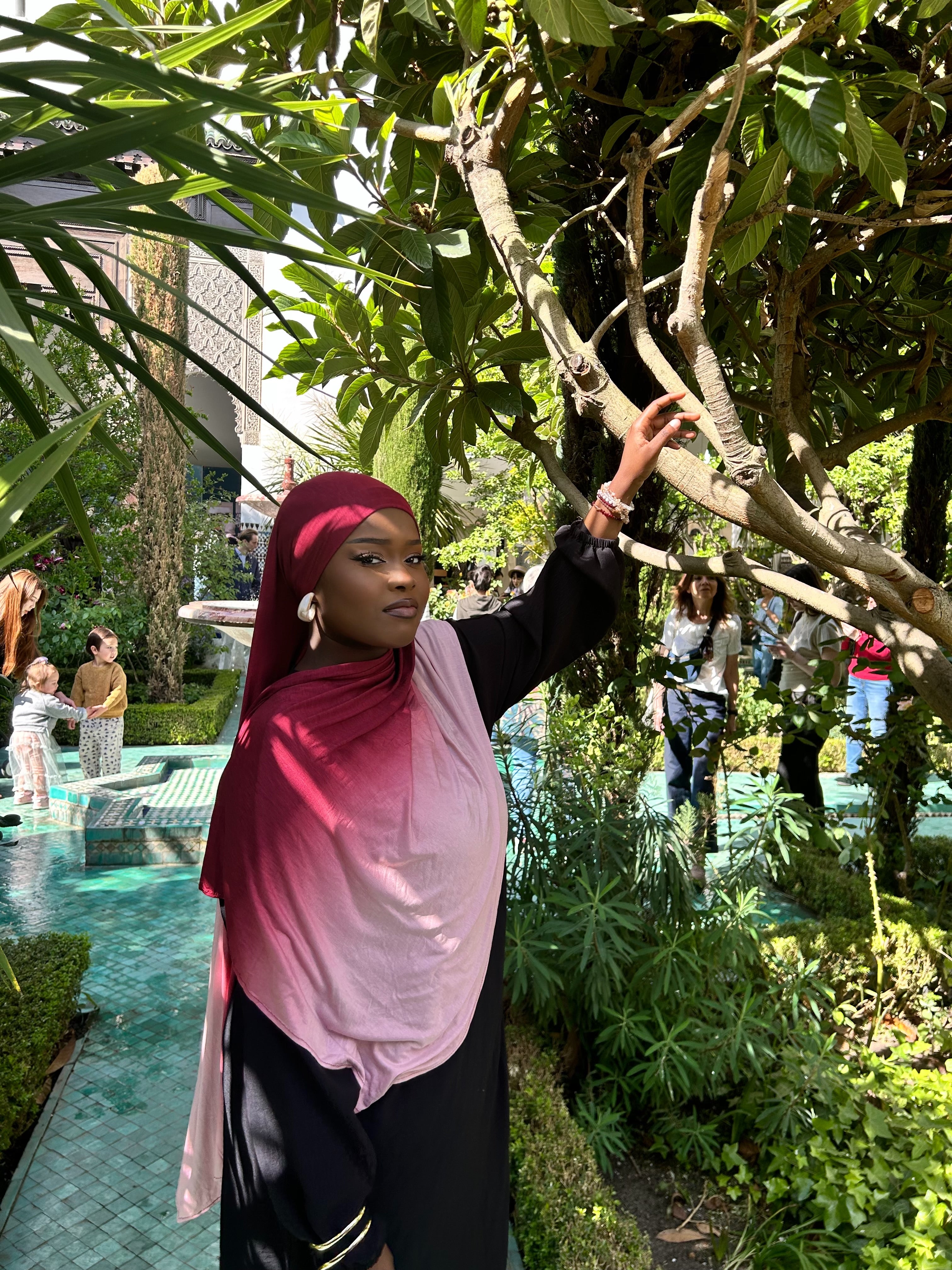 Hijab jersey deux couleurs Élan moderne