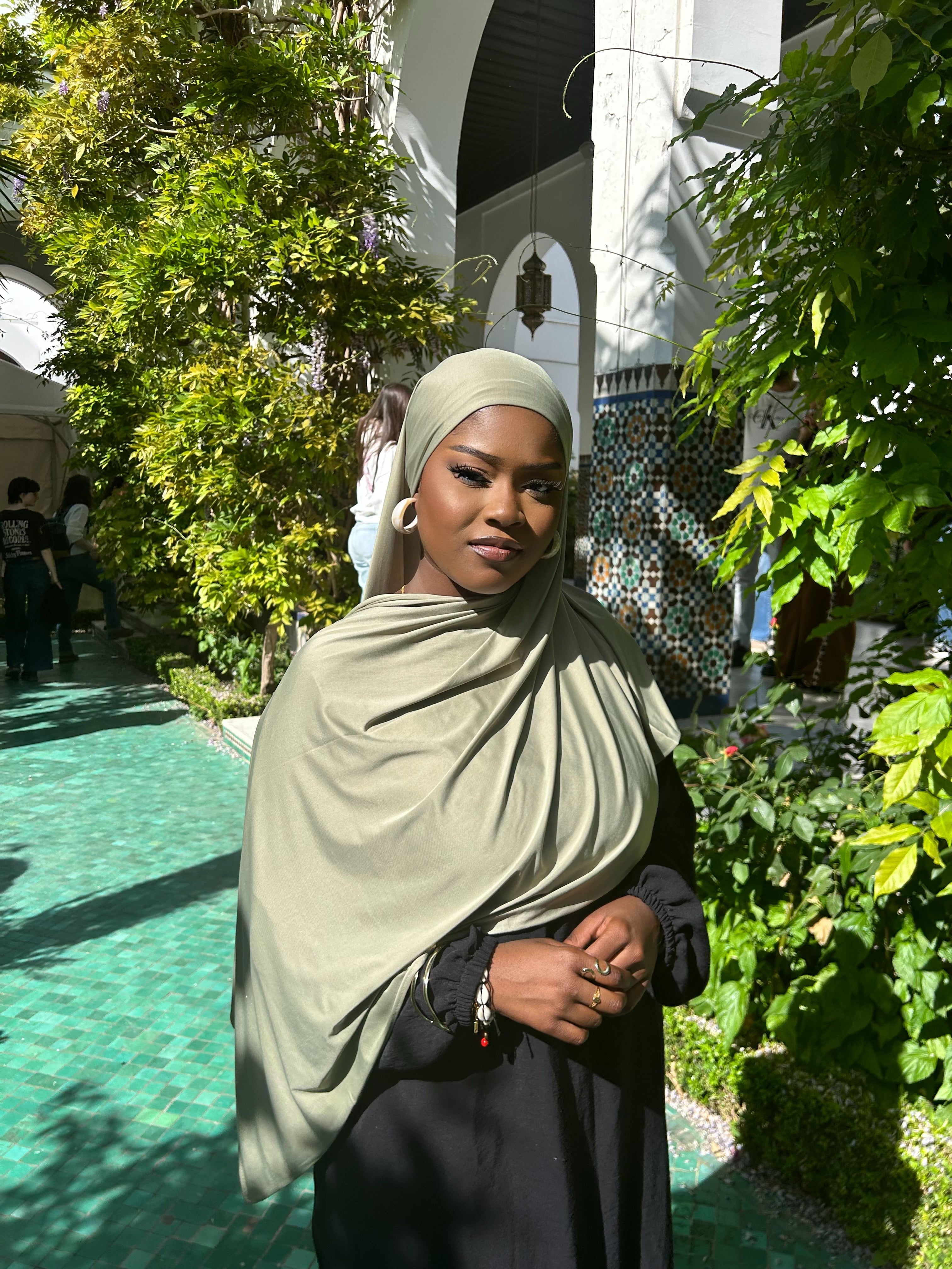 Hijab jersey liquide Samia Élan moderne