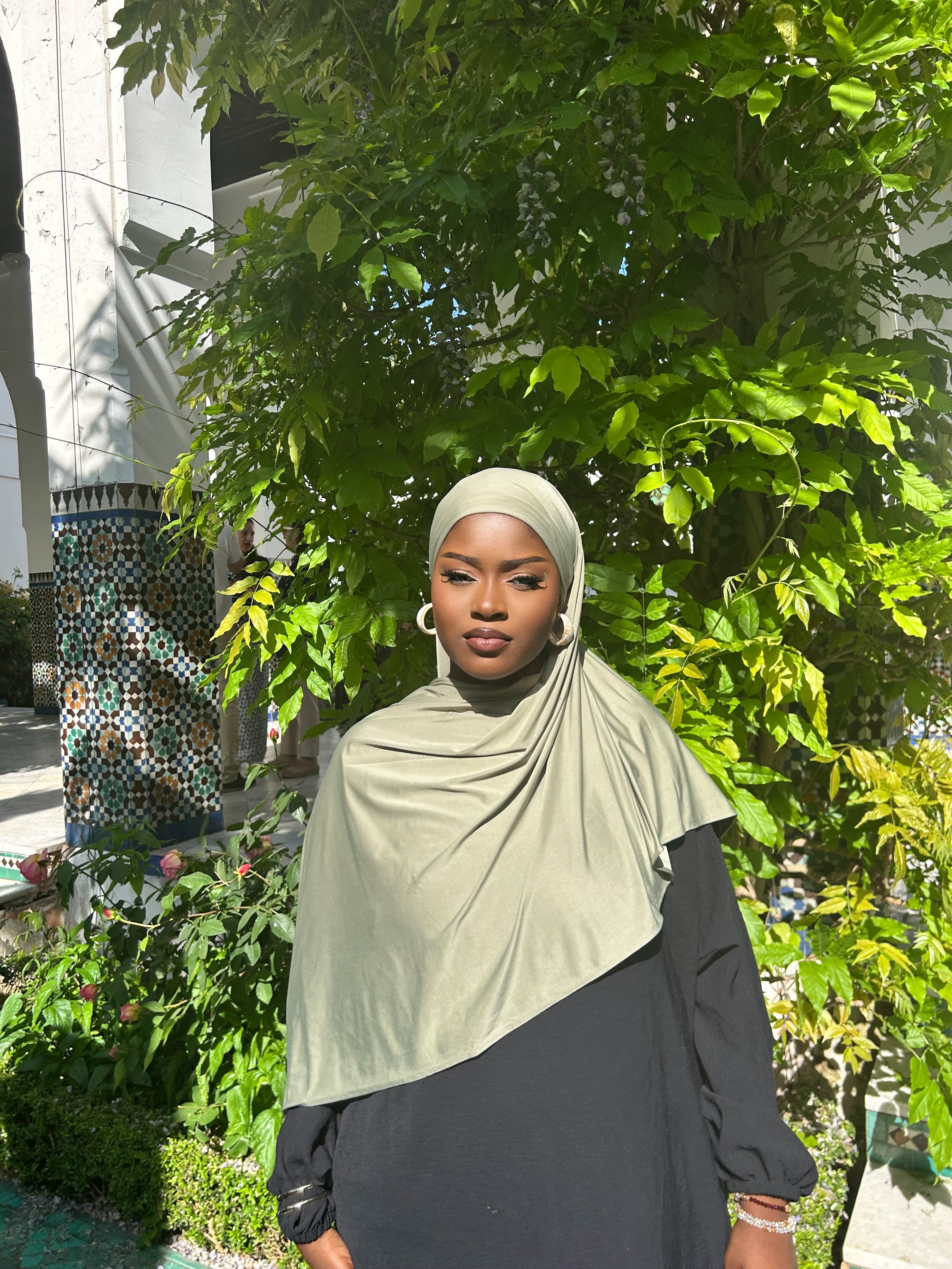 Hijab jersey liquide Samia Élan moderne