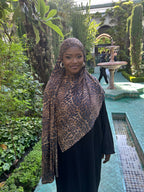 Hijab leopard jersey Élan moderne