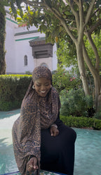 Hijab leopard jersey Élan moderne