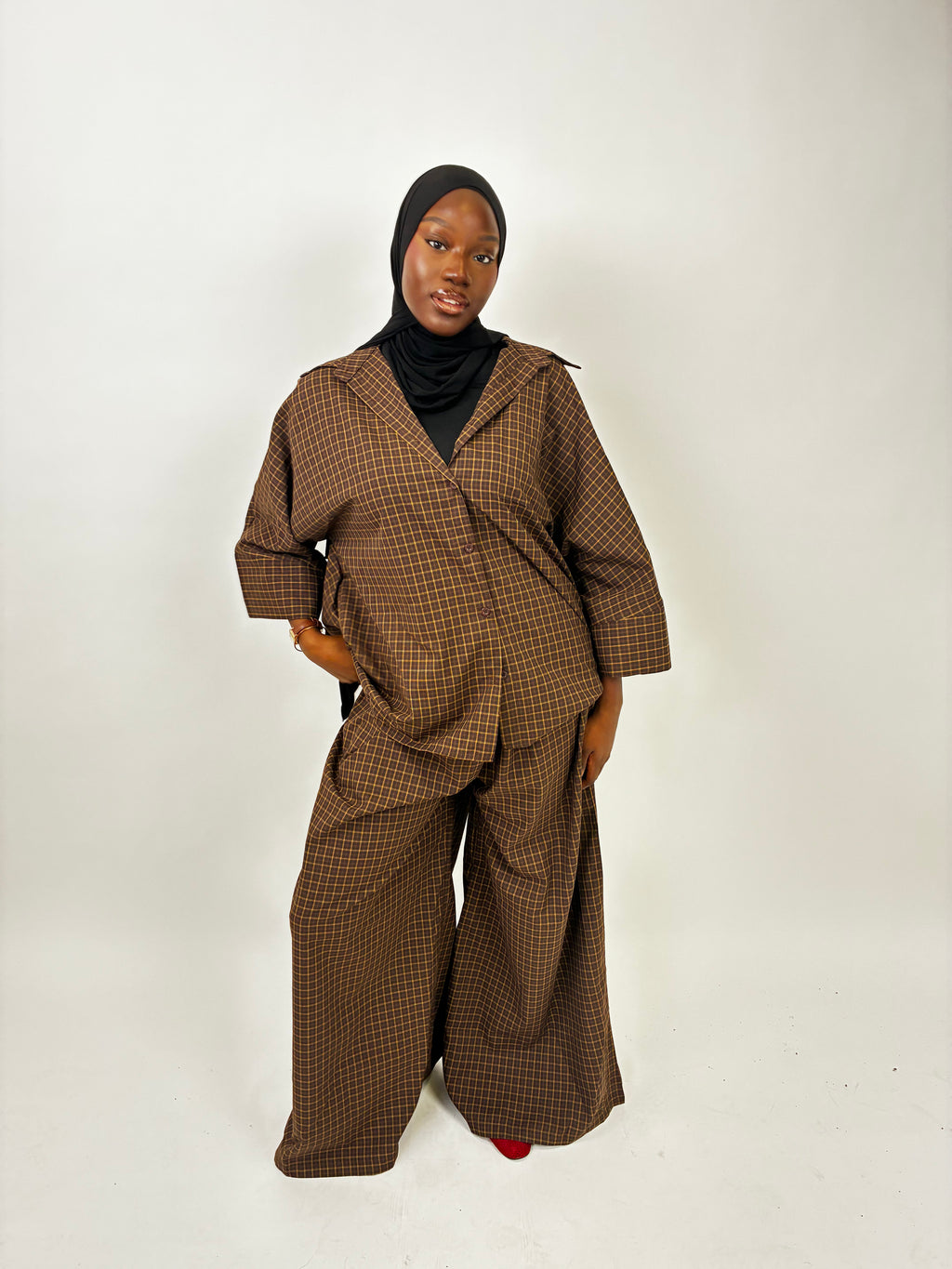 Ensemble chemise en pantalon oversize En PRECOMMANDE Élan moderne
