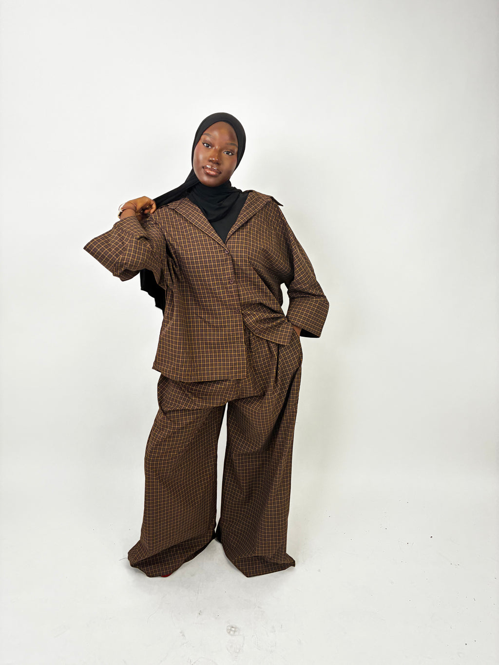Ensemble chemise en pantalon oversize En PRECOMMANDE Élan moderne