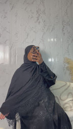 Hijabs dentelle noir